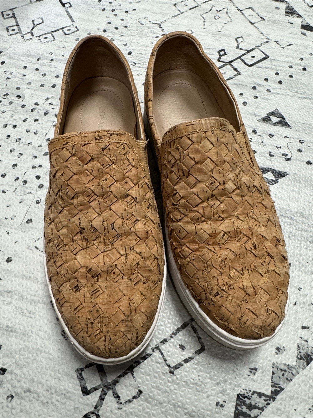Woven Slip-On Casual Shoes — Tan